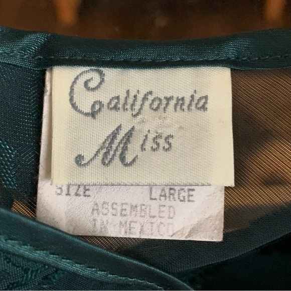 Vintage California Miss Lingerie Top Gown Size Large - Picture 7 of 7